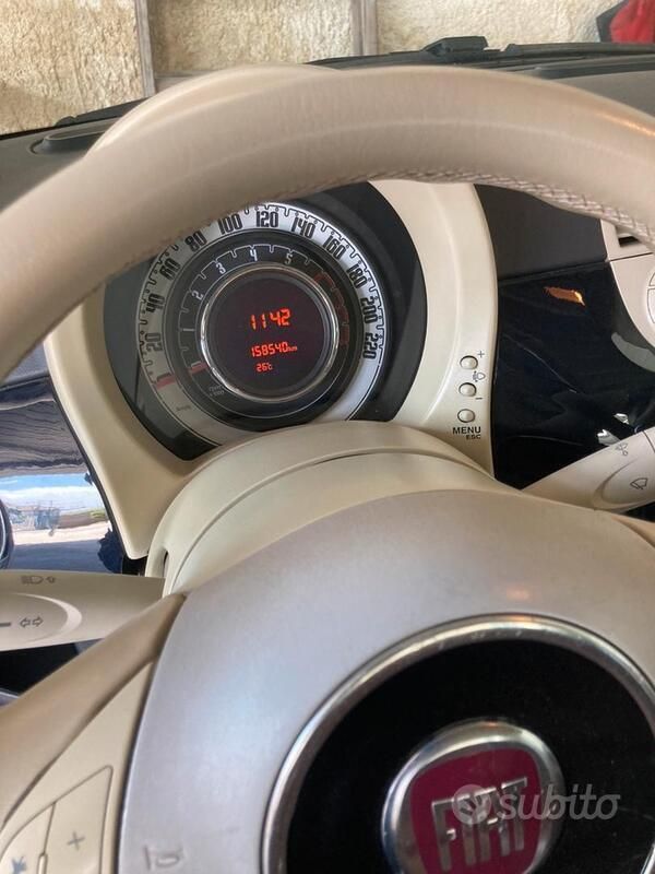 Usata Fiat 500 2009 Blu Cabrio