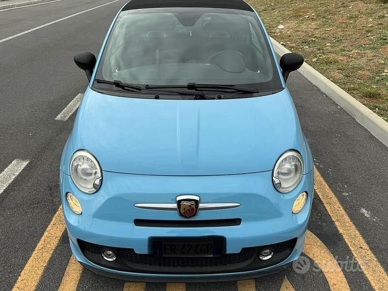 Usata Abarth 500C 135 CV (99 kW) 2013 Blu Cabrio