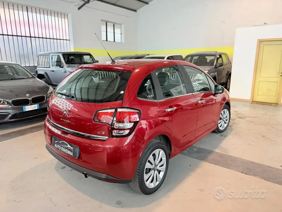 Usata Citroën C3 Exclusive 82 CV (60 kW) 2014 Rosso Berlina