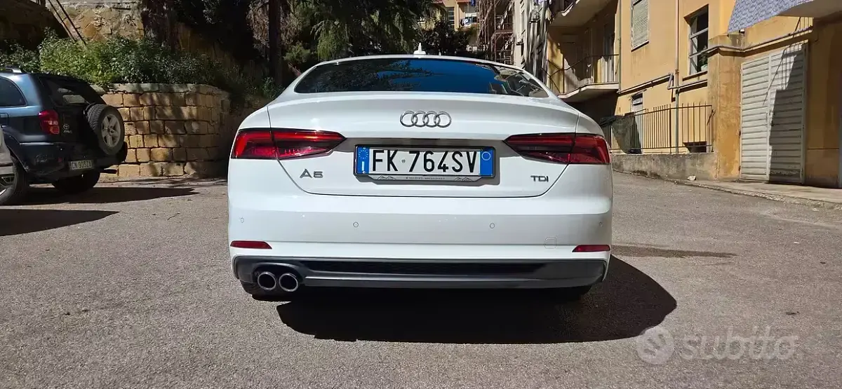Usata Audi A5 190 CV (139 kW) 2017 Bianco Coupé