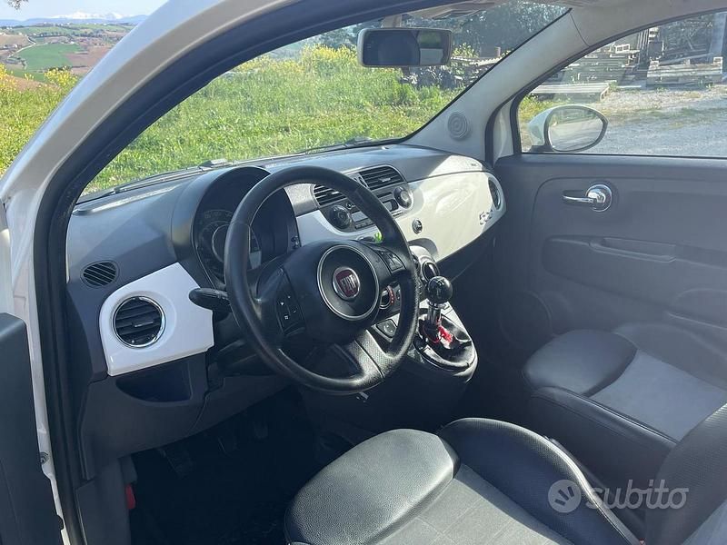 Usata Fiat 500 Sport 69 CV (50 kW) 2011 Bianco Utilitaria