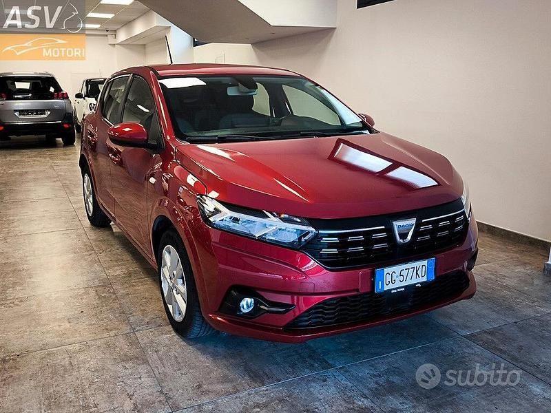 Rosso Usata 2021 Dacia Sandero Comfort Tre volumi | 12.500 € (Buon prezzo) - Immagine 1/4