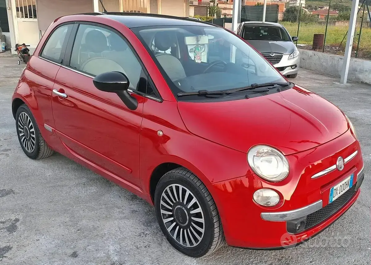 Usata Fiat 500 Lounge 75 CV (55 kW) 2009 Cabrio