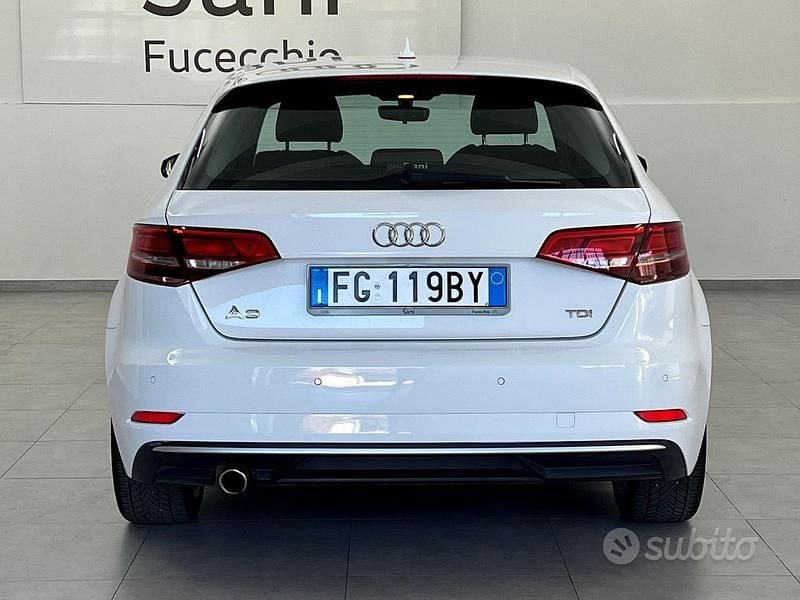 Usata Audi A3 Sport 110 CV (80 kW) 2016 Bianco Berlina