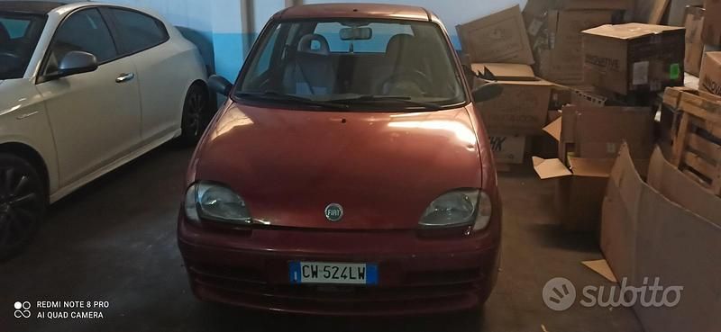 Usata Fiat Seicento Active 54 CV (39 kW) 2005 Rosso Utilitaria