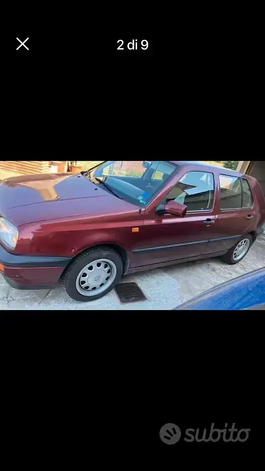 Usata VW Golf III 90 CV (66 kW) 1993 Rosso Berlina