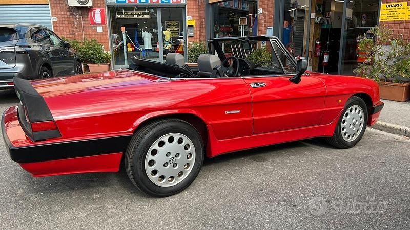 Usata Alfa Romeo Spider Quadrifoglio 1985 Rosso Cabrio