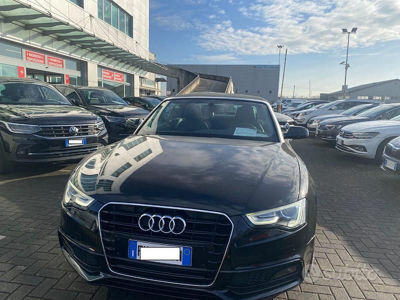 Usata Audi A5 Cabriolet Advanced 177 CV (130 kW) 2013 Nero Cabrio