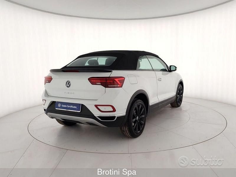 Usata VW T-Roc Cabriolet Style 150 CV (110 kW) 2023 Bianco Cabrio