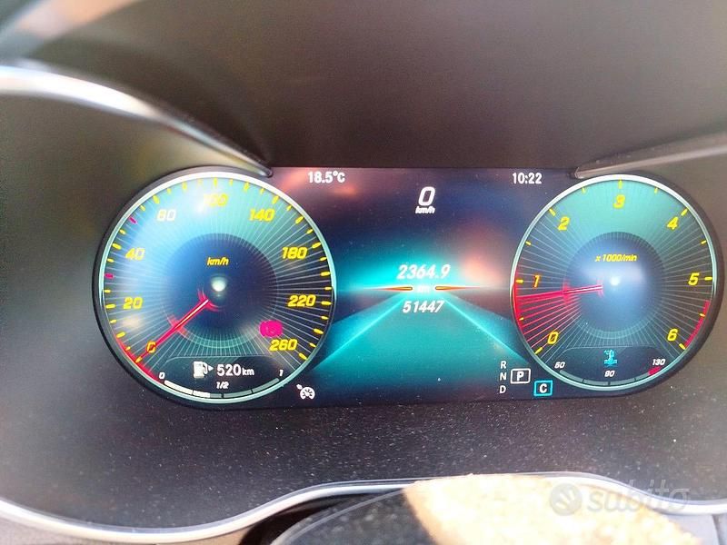 Usata Mercedes C220 Premium 194 CV (142 kW) 2020 Blu Berlina