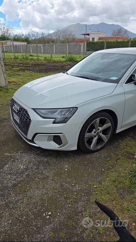 Usata Audi A3 Advanced 150 CV (110 kW) 2021 Bianco Berlina