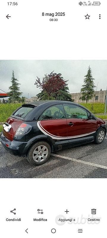 Brugt Citroën C3 Pluriel 73 HK (53 kW) 2009 Rød Cabriolet