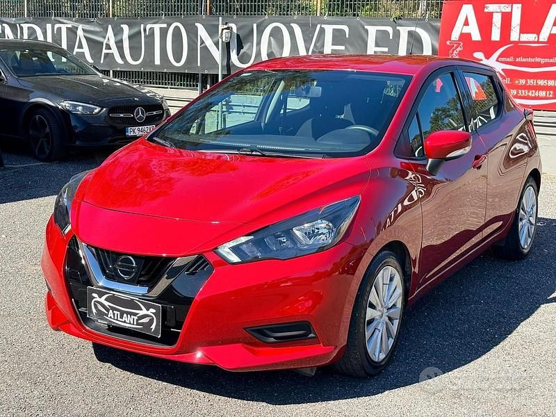 Usata Nissan Micra Tekna 92 CV (67 kW) 2021 Rosso Utilitaria