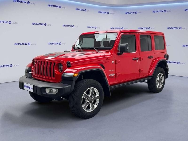 Rosso Usata 2020 Jeep Wrangler Unlimited Sahara SUV | 40.890 € (Buon prezzo) - Immagine 1/4