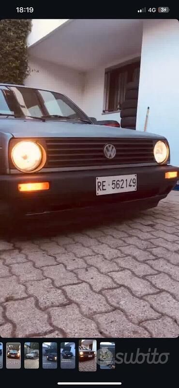 Usata VW Golf II 54 CV (39 kW) 1989 Verde Utilitaria