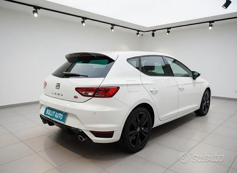Usata Seat Leon FR 150 CV (110 kW) 2017 Bianco Berlina