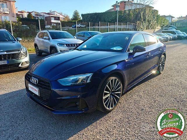 Usata Audi A5 S-Line 163 CV (119 kW) 2020 Blu Coupé
