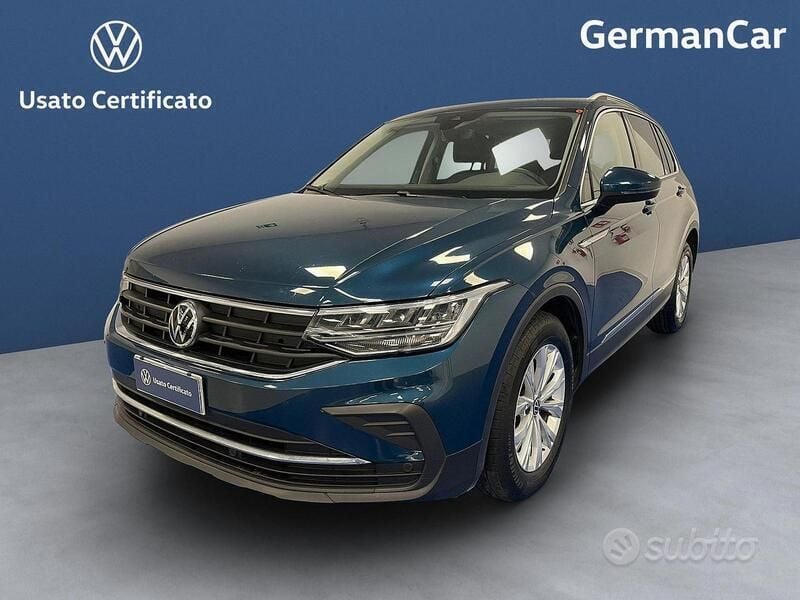 Blu/azzurro Usata 2021 VW Tiguan Life SUV | 26.800 € (Buon prezzo) - Immagine 1/4