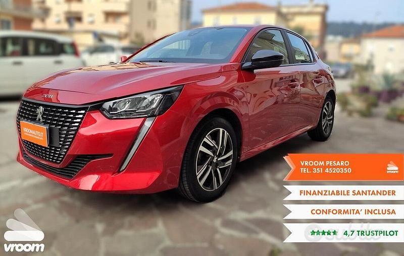 Rosso Usata 2023 Peugeot 208 Due volumi | 13.990 € (Buon prezzo) - Immagine 1/4