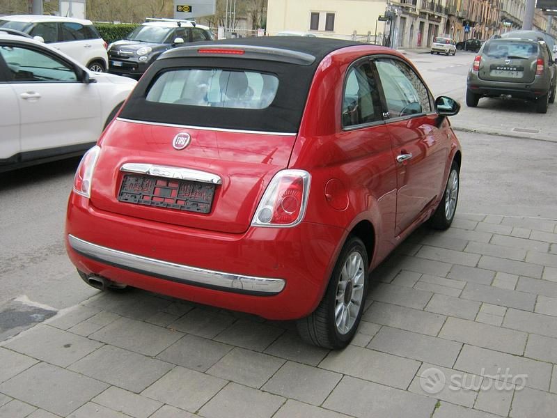 Usata Fiat 500C Lounge 69 CV (50 kW) 2013 Rosso Cabrio