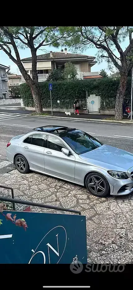 Usata Mercedes C200 184 CV (135 kW) 2019 Grigio Berlina