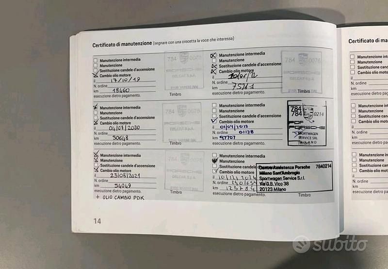 Usata Porsche Macan 245 CV (180 kW) 2018 Blu SUV