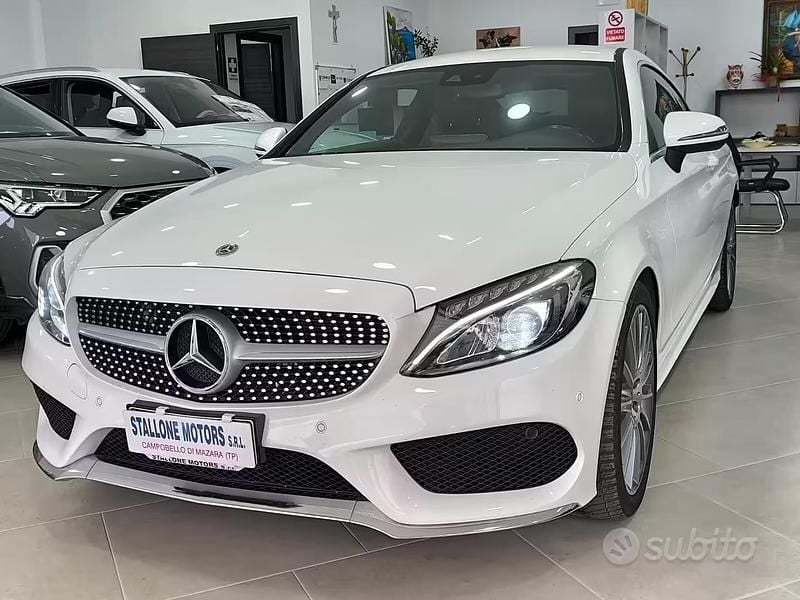 Usata Mercedes C220 Premium Plus 170 CV (125 kW) 2018 Bianco Coupé