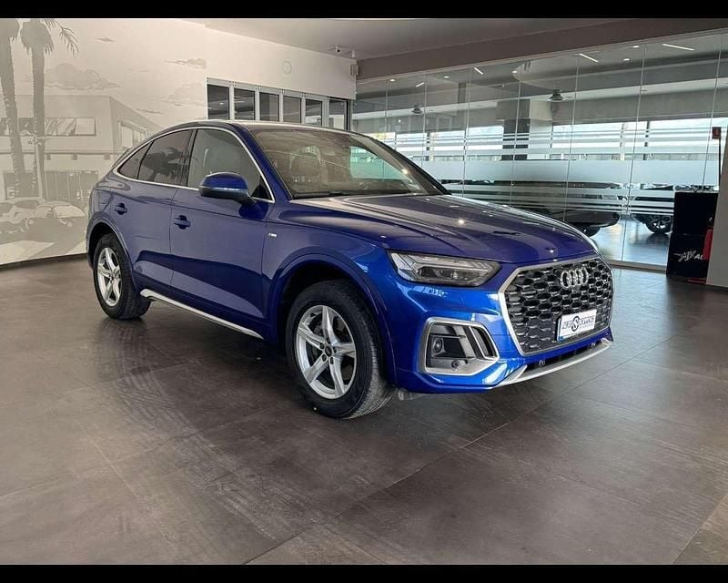 Usata Audi Q5 S-Line 204 CV (150 kW) 2021 Blu/azzurro SUV