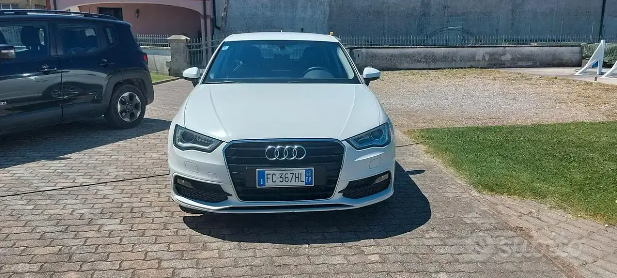 Usata Audi A3 S-Line 110 CV (80 kW) 2016 Bianco Berlina