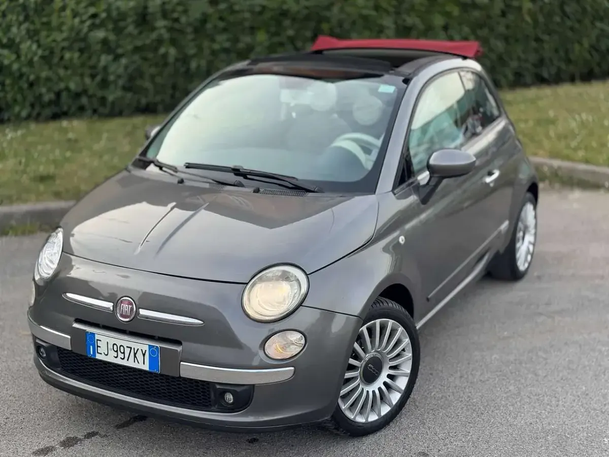 Usata Fiat 500C Lounge 69 CV (50 kW) 2011 Grigio Cabrio