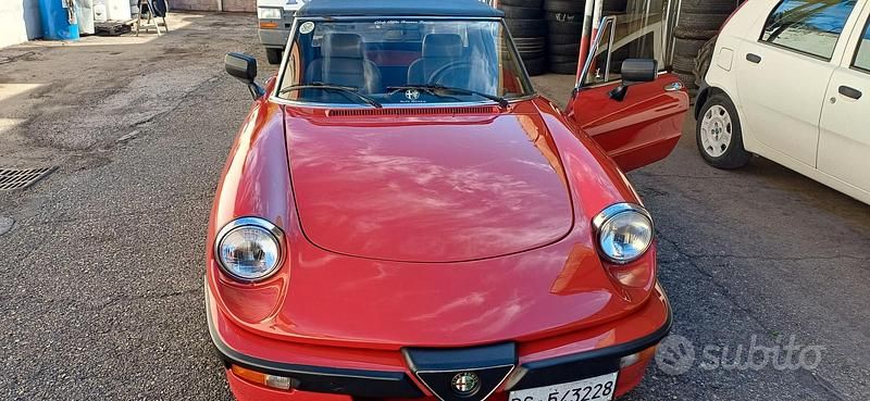Usata Alfa Romeo Spider 125 CV (91 kW) 1986 Rosso Cabrio