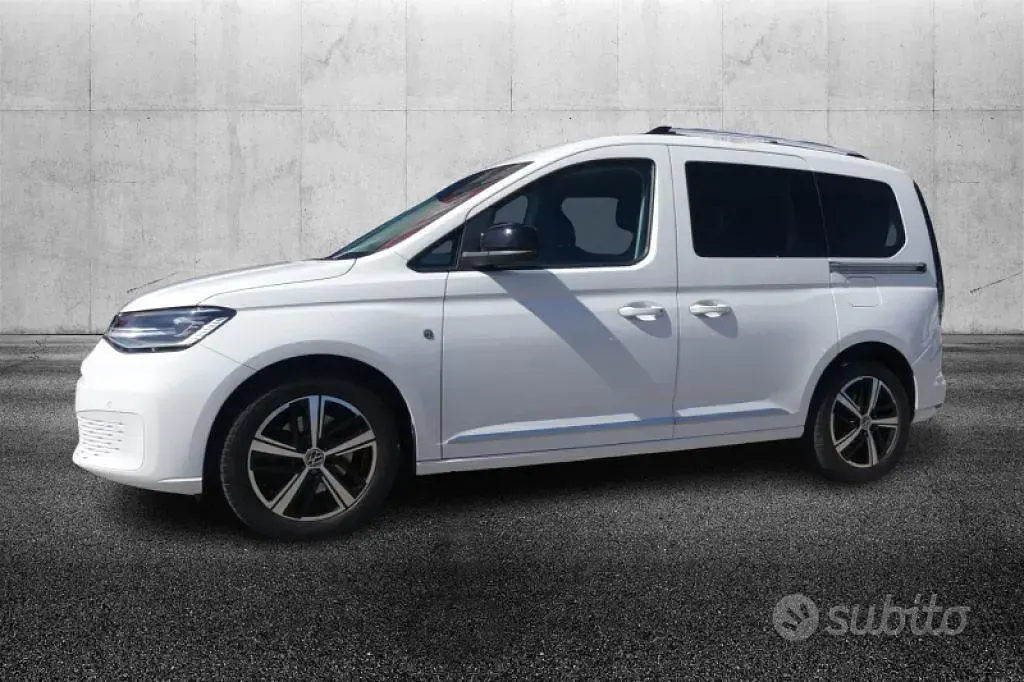 Begagnad VW Caddy Style 122 HK (89 kW) 2021 Vit Minibuss