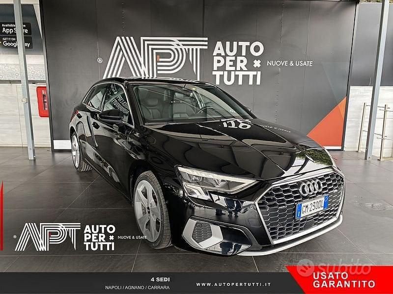 Usata Audi A3 Advanced 150 CV (110 kW) 2022 Nero Berlina