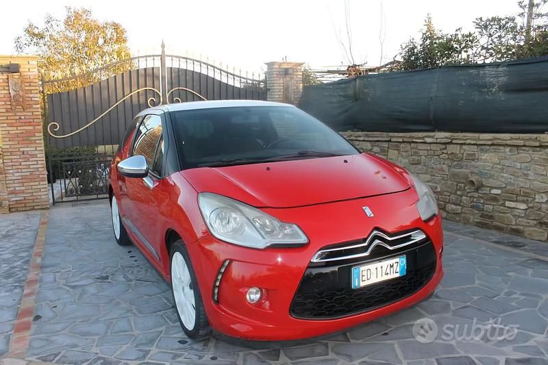 Usata Citroën DS3 92 CV (67 kW) 2010 Rosso Utilitaria