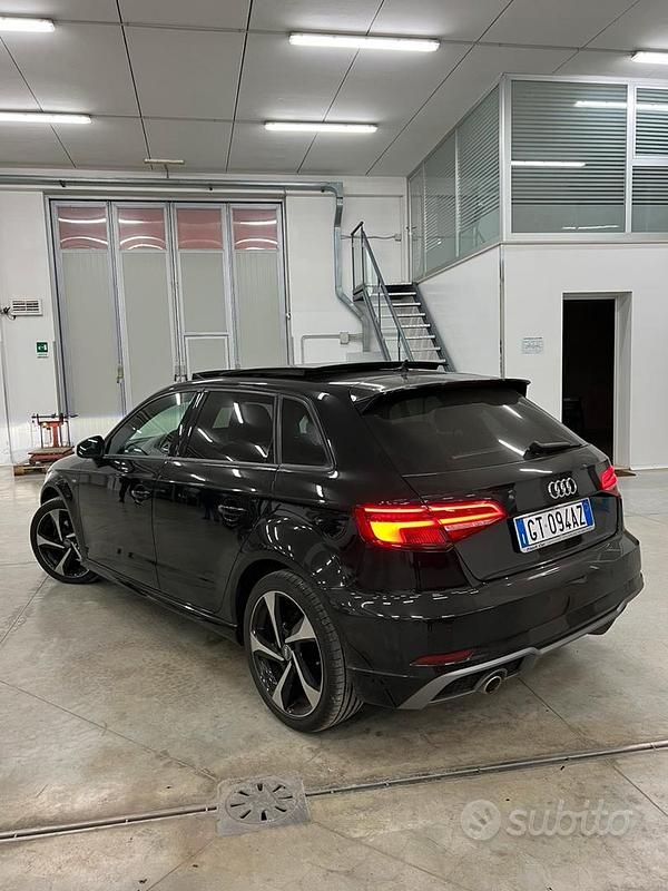 Usata Audi A3 S-Line 116 CV (85 kW) 2017 Nero Berlina