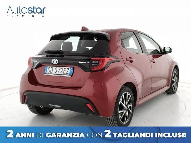 Usata Toyota Yaris Hybrid Trend 116 CV (85 kW) 2020 Rosso Berlina