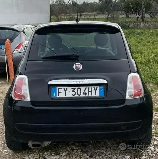 Usata Fiat 500 Lounge 69 CV (50 kW) 2009 Nero Cabrio