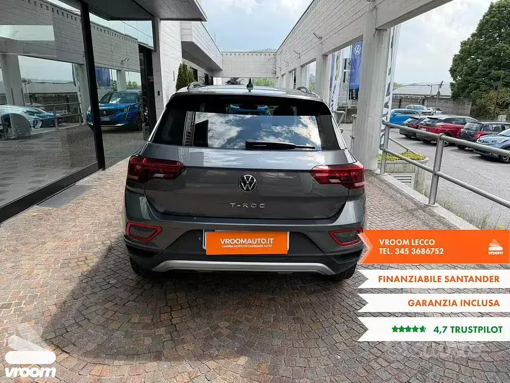Usata VW T-Roc Life 110 CV (80 kW) 2022 Grigio SUV
