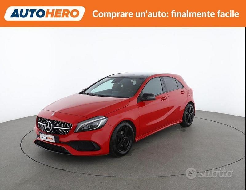 Usata Mercedes A200 Premium 136 CV (100 kW) 2017 Rosso Berlina