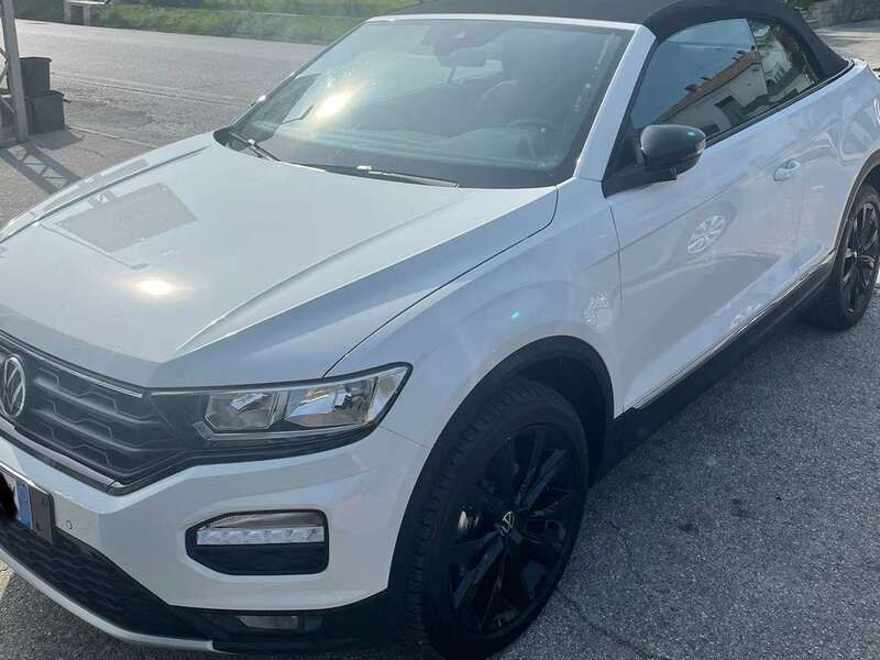 Bianco Usata 2021 VW T-Roc Cabriolet Cabrio | 22.500 € (Buon prezzo) - Immagine 1/4