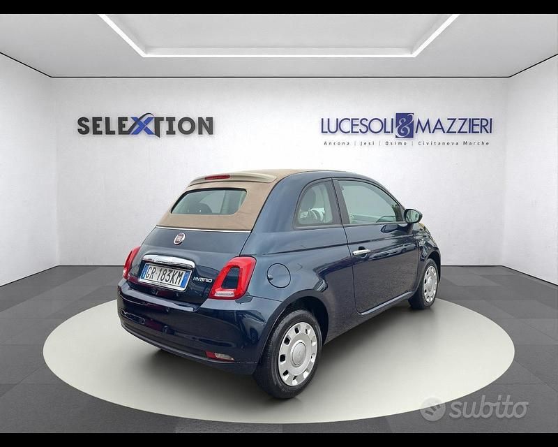 Usata Fiat 500 70 CV (51 kW) 2023 Blu Cabrio