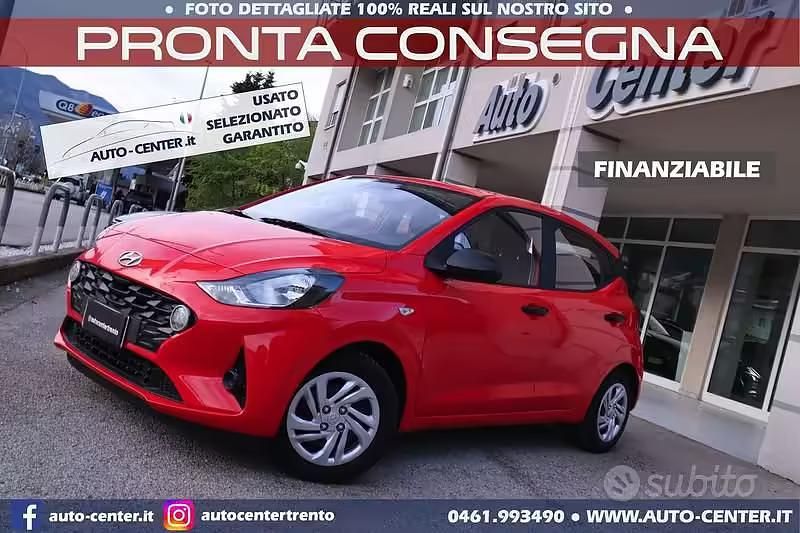 Usata Hyundai i10 67 CV (49 kW) 2021 Rosso Utilitaria