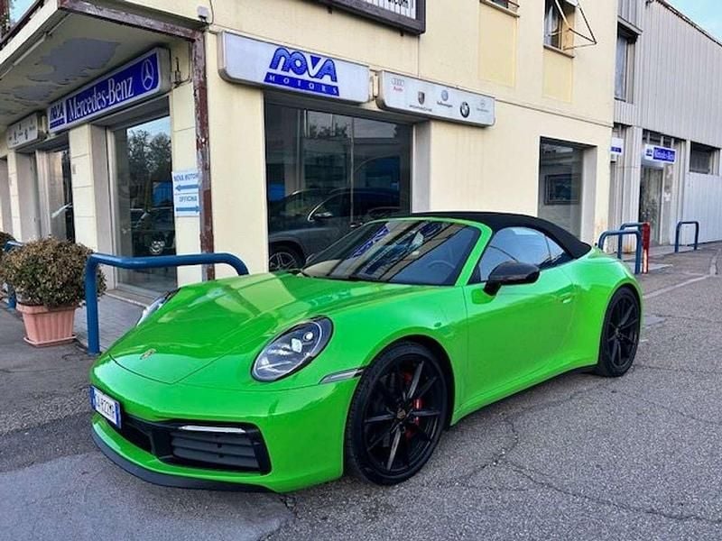 1h verde lucertola Usata 2020 Porsche 911 Carrera S Cabriolet Cabrio | 125.000 € (Buon prezzo) - Immagine 1/4