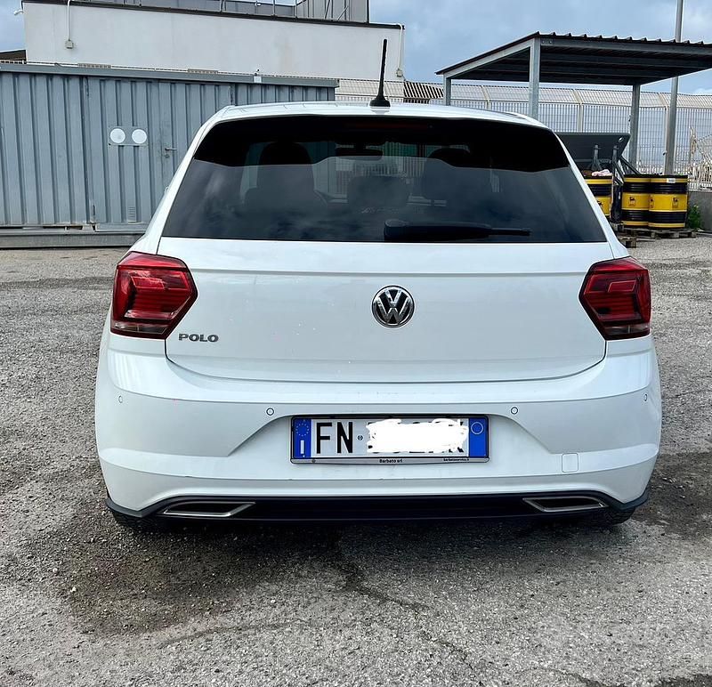 Usata VW Polo R-line 95 CV (69 kW) 2018 Bianco Berlina