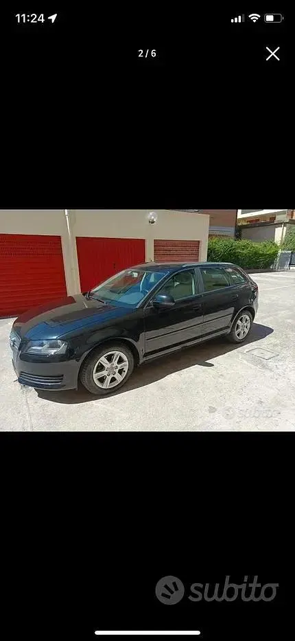 Usata Audi A3 102 CV (75 kW) 2010 Nero Utilitaria