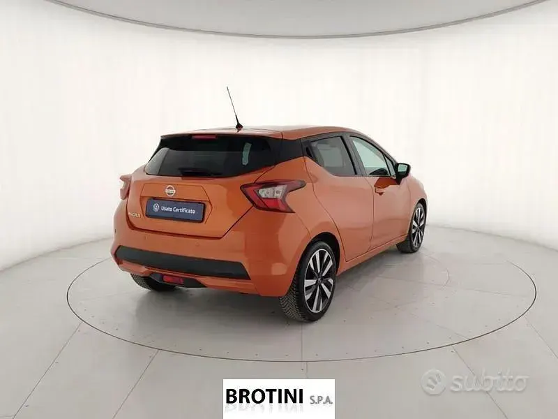 Occasion Nissan Micra Tekna 90 PK (66 kW) 2017 Oranje Hatchback