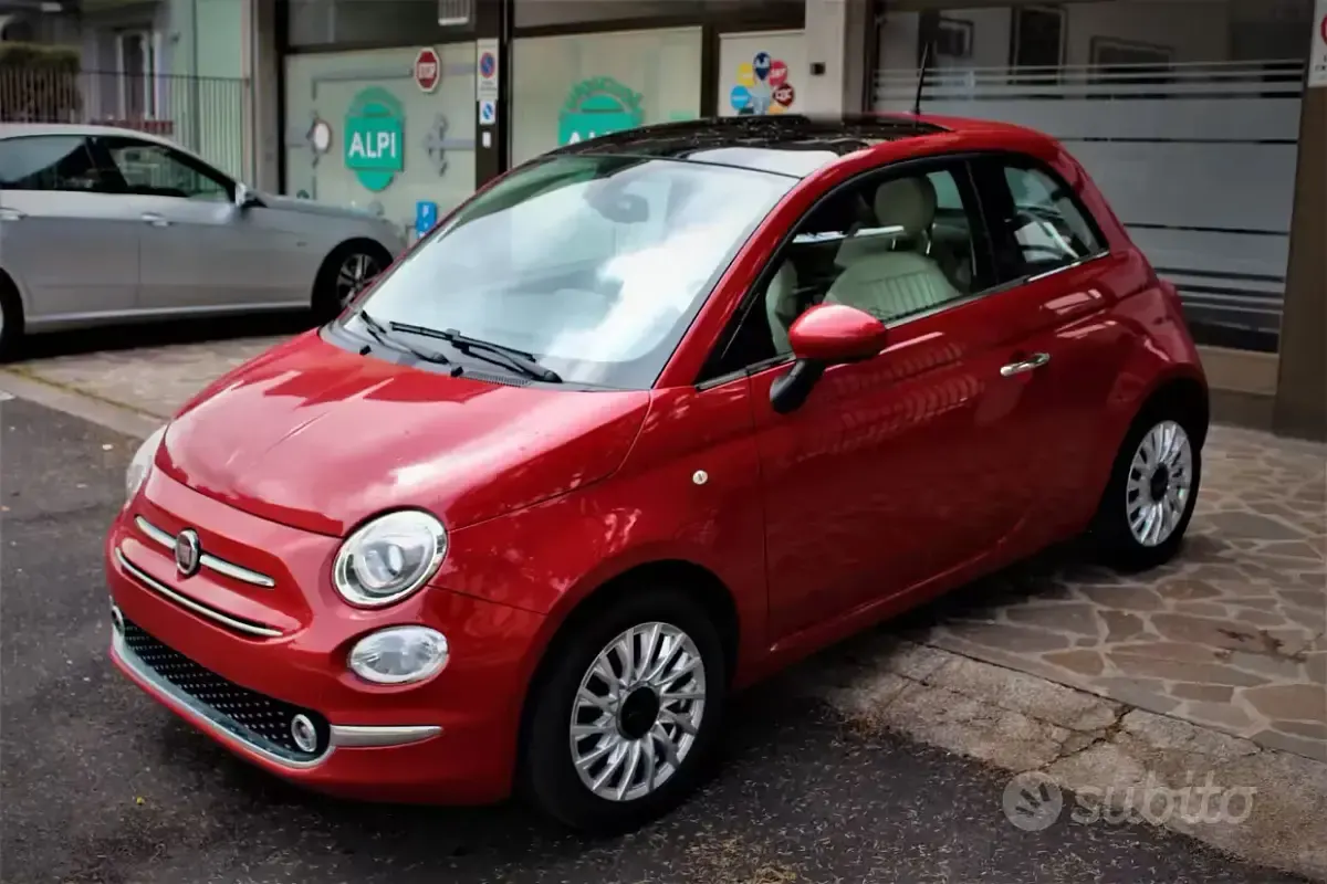 Usata Fiat 500 Lounge 69 CV (50 kW) 2016 Rosso Berlina