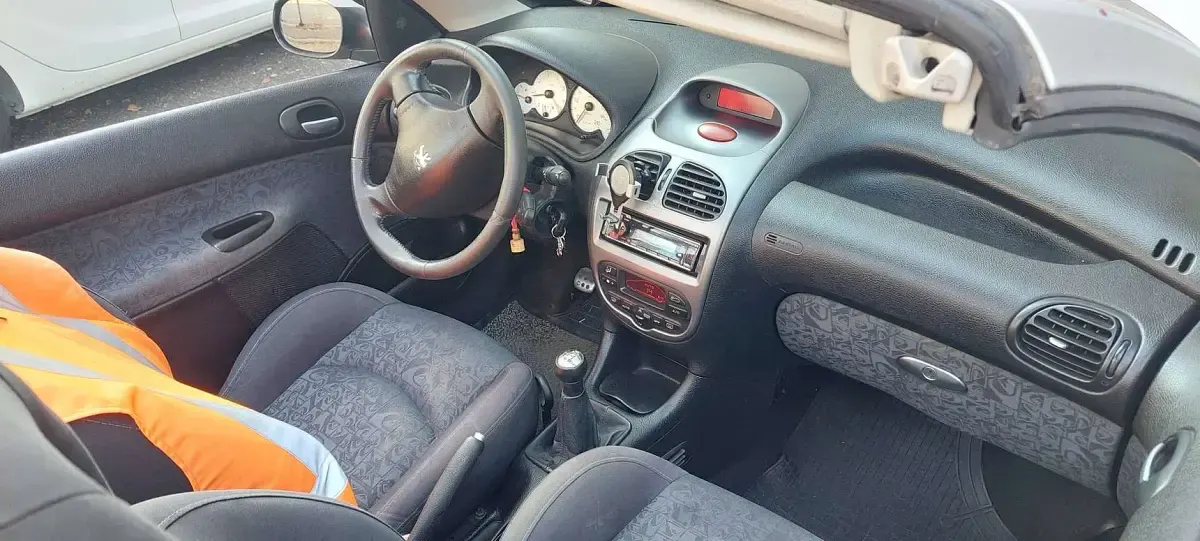 Usata Peugeot 206 CC 109 CV (80 kW) 2004 Argento Cabrio