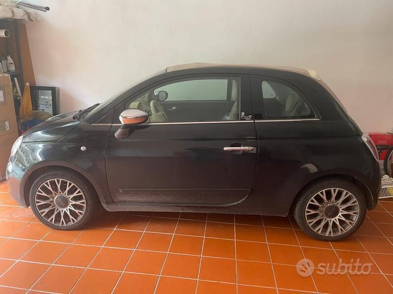Usata Fiat 500 2009 Nero Cabrio