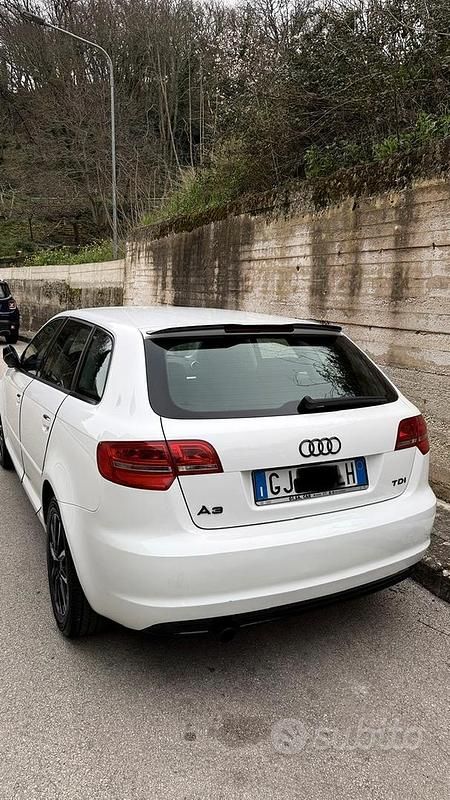 Usata Audi A3 Attraction 140 CV (102 kW) 2012 Bianco Utilitaria
